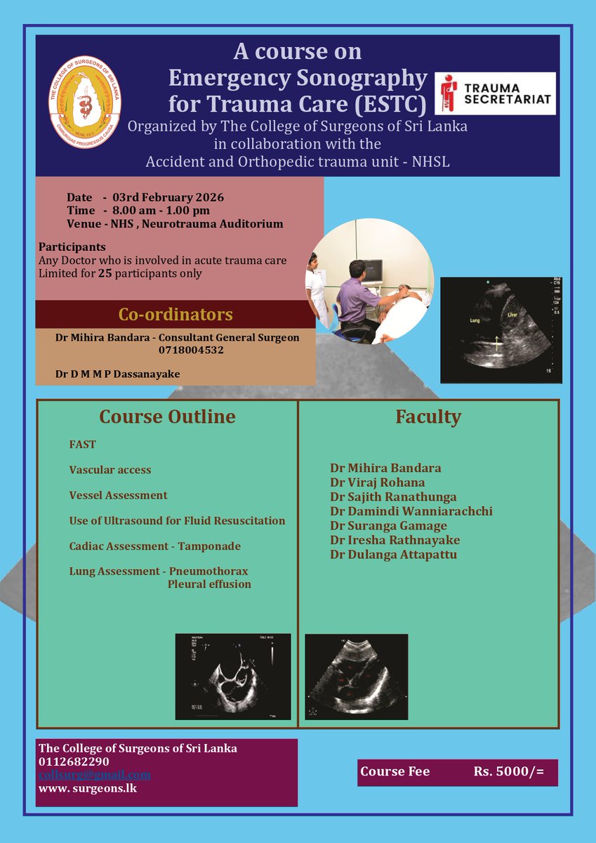 The College of Surgeons of Sri Lanka tweet media