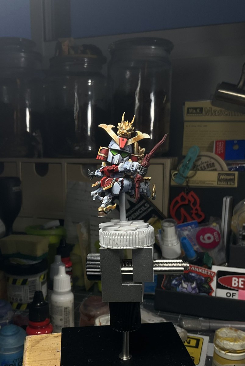 In progress: a tiny little Gundam SD miniature