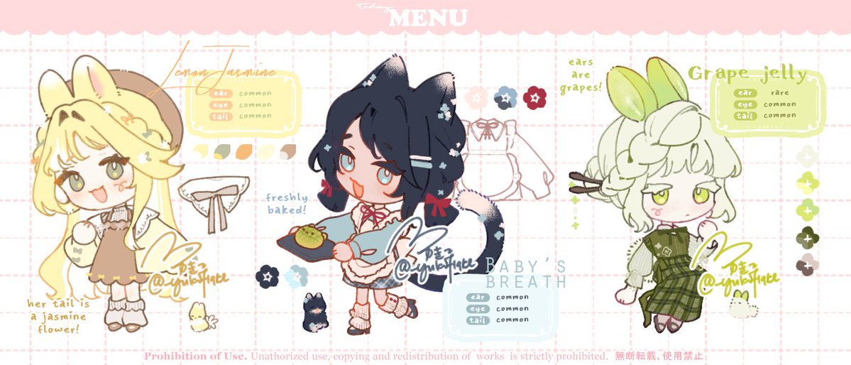 _yukiflake's tweet image. 【⋆.𐙚 ̊ ғʟᴏᴡᴇʀᴛᴀɪʟs • sᴜɢɢᴇsᴛɪᴏɴ ʙᴏx ❀】

Feel free to suggest flowers/fruits, themes, or simply drop 3 emojis to suggest what design I should do next~! ♡

You may suggest more than one! 🫶