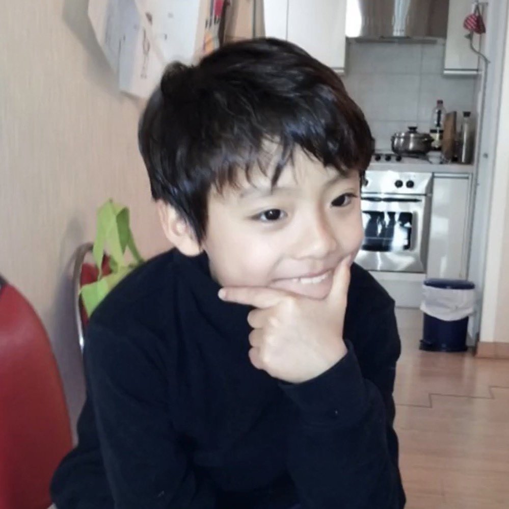 eclairswon's tweet image. sangwon three front teeth sighting (baby ver.) 🐰