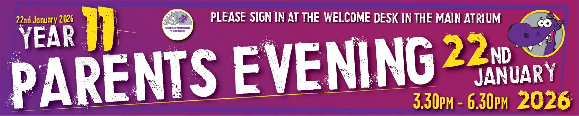 CCYD Year 11 Parents Evening this Thursday, an opportunity to discuss your child's progress in the lead up to exams.