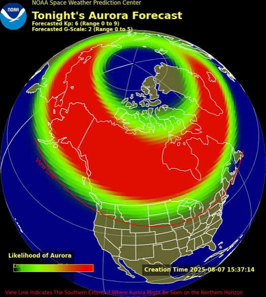 There'll be a chance again tonight of seeing the #northernlights again if we can get a clearance in the cloud cover that is expected
