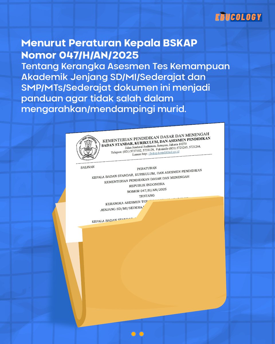 educology_id's tweet image. Sahabat Edu, pendaftaran TKA 2026 untuk jenjang SD/sederajat dan SMP/sederajat telah dibuka loh per hari Senin kemarin.. 

Buat kamu yang masih bingung sebenarnya TKA menentukan kelulusan atau tidak, geser slidenya sampai selesai ya 😉✨

#TKA #AyoIkutTKA #EdukatifdanInformatif
