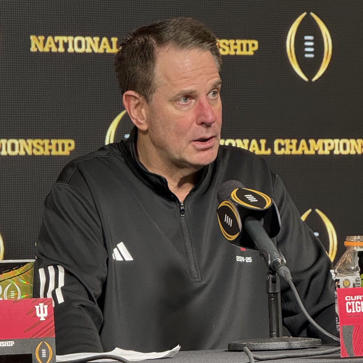 “We're 16-0, national champions at Indiana University, which I know a lot of people thought was never possible. It probably is one of the greatest sports stories of all time.” — Curt Cignetti