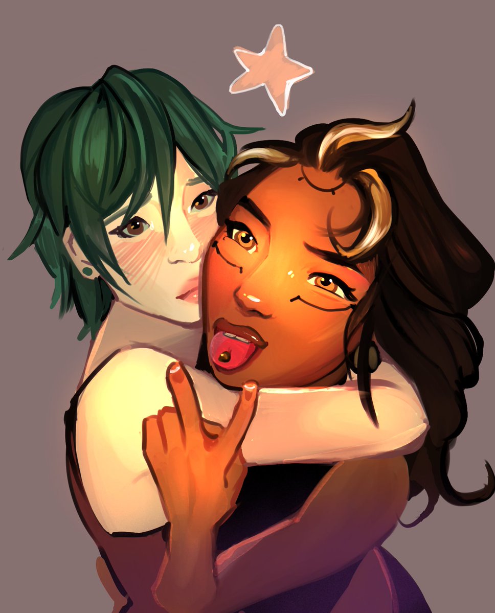 raesbian's tweet image. say cheeeese
#sunshrine #overwatch #illari #kiriko #wlw