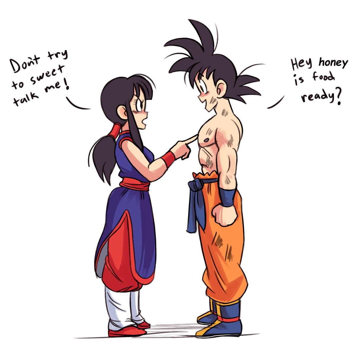 ksandraws57's tweet photo. Le gusta cuando ella se enoja 🙂#悟チチ #Goku #Chichi #悟空 #ドラゴンボール #Dragonball https://t.co/OCv6i6K6r9