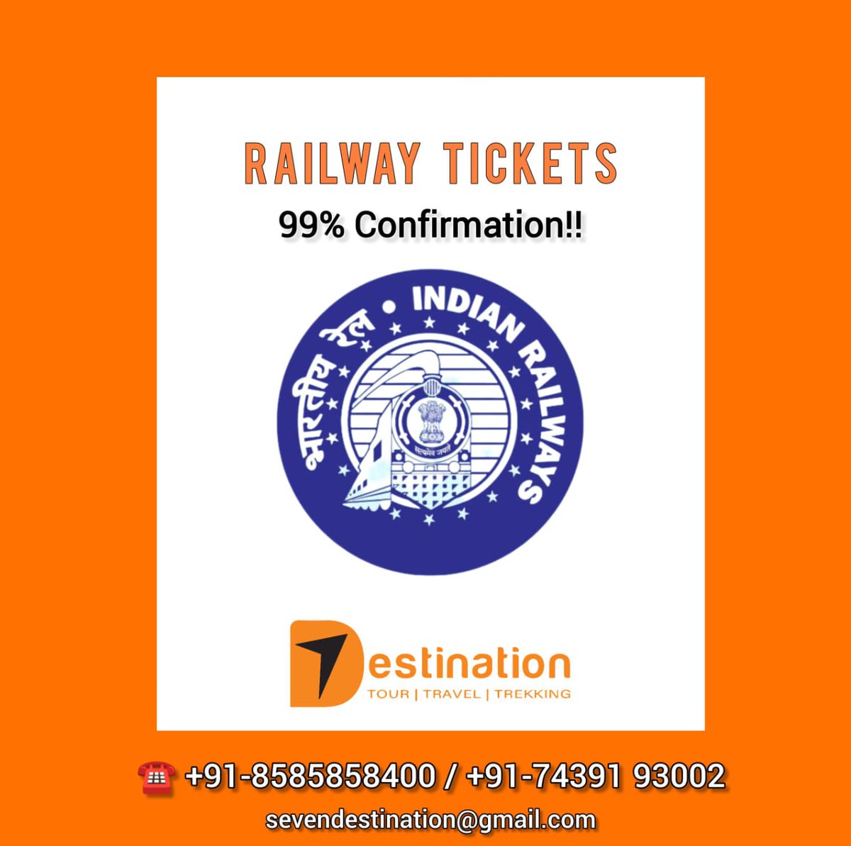 7Destinationoff's tweet photo. We promise 99% ticket confirmation with every booking.
#SevenDestination #TravelExperts #TravelPartner #BookNow
#CustomerSatisfaction #ProfessionalService https://t.co/EFu9SXZMmE