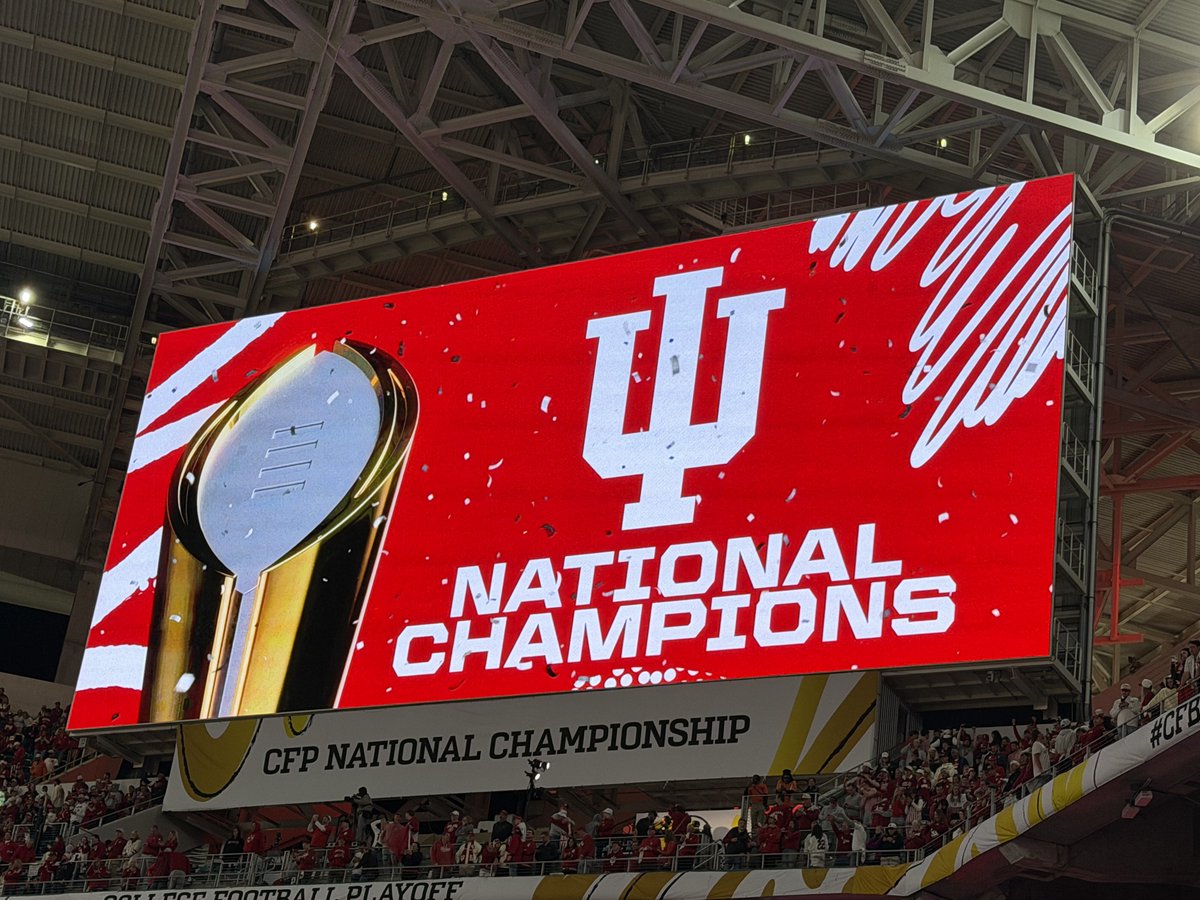 cdgrunow's tweet image. What a night witnessing the Indiana Hoosiers win the national championship