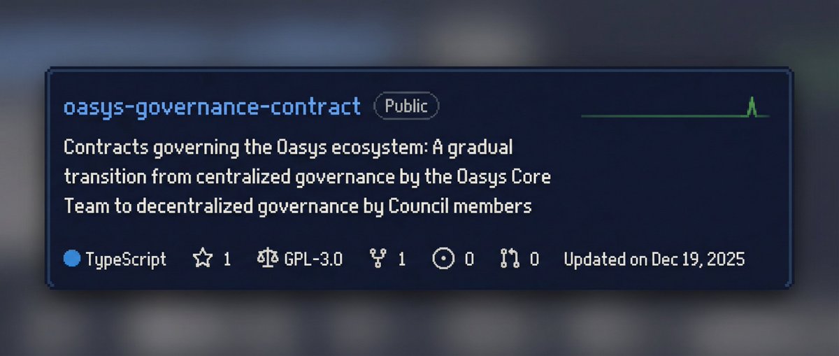 Oasys Intern tweet media