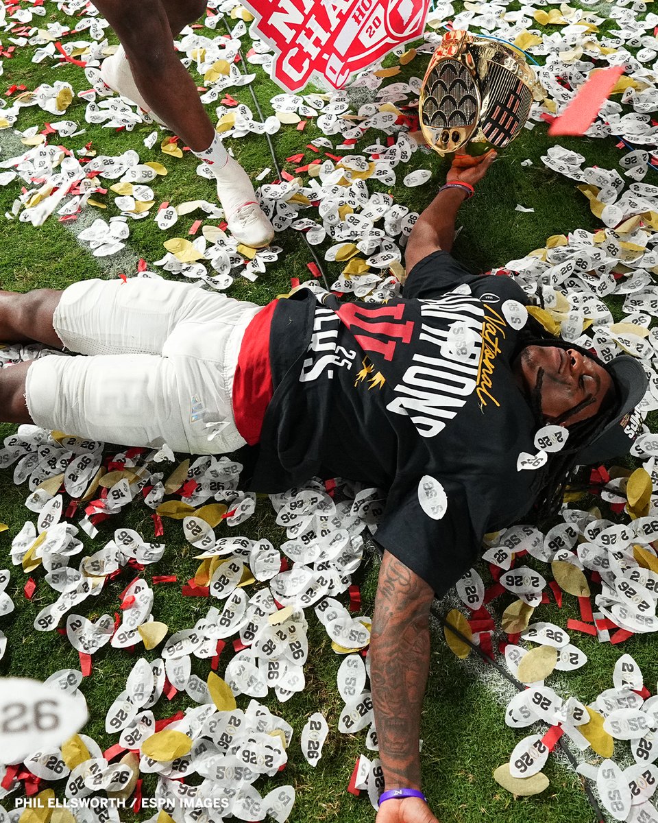 ESPNCFB's tweet photo. Goodnight Indiana, you're national champions 🏆 

📸: Phil Ellsworth/ESPN Images https://t.co/cEkNYl9CjB