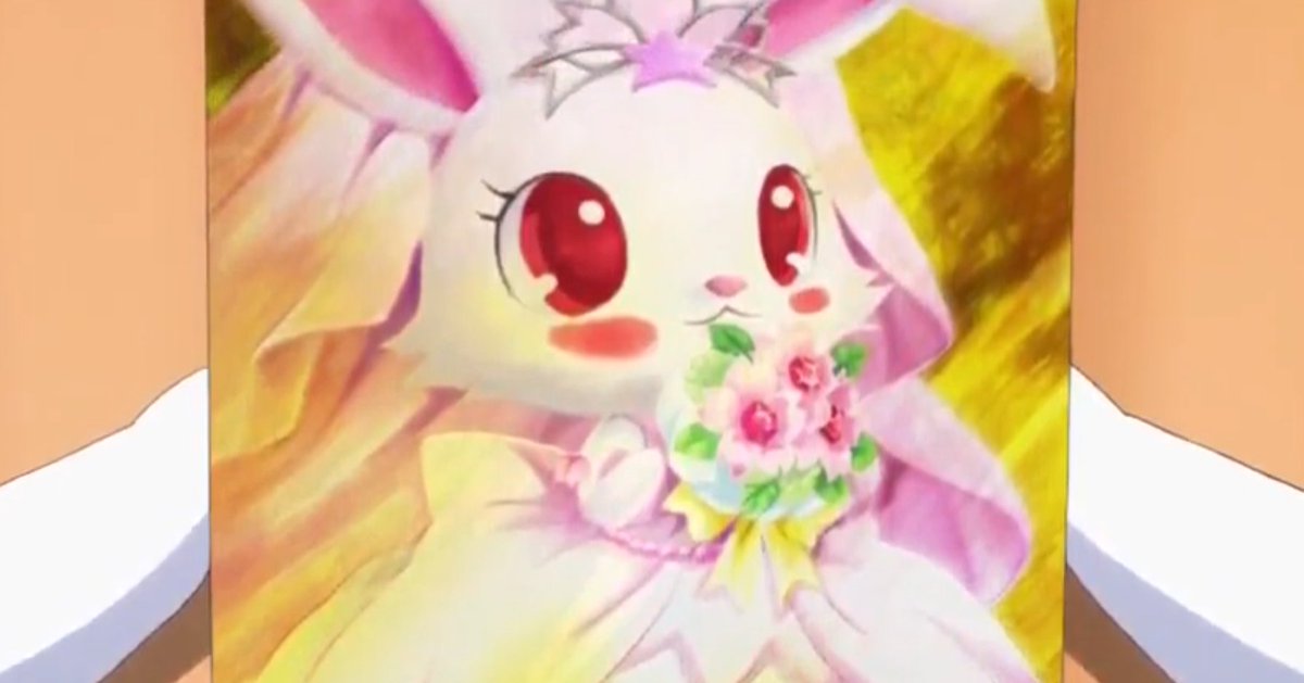 Ruby_Kyubey's tweet image. This is an actual frame in jewelpet sunshine