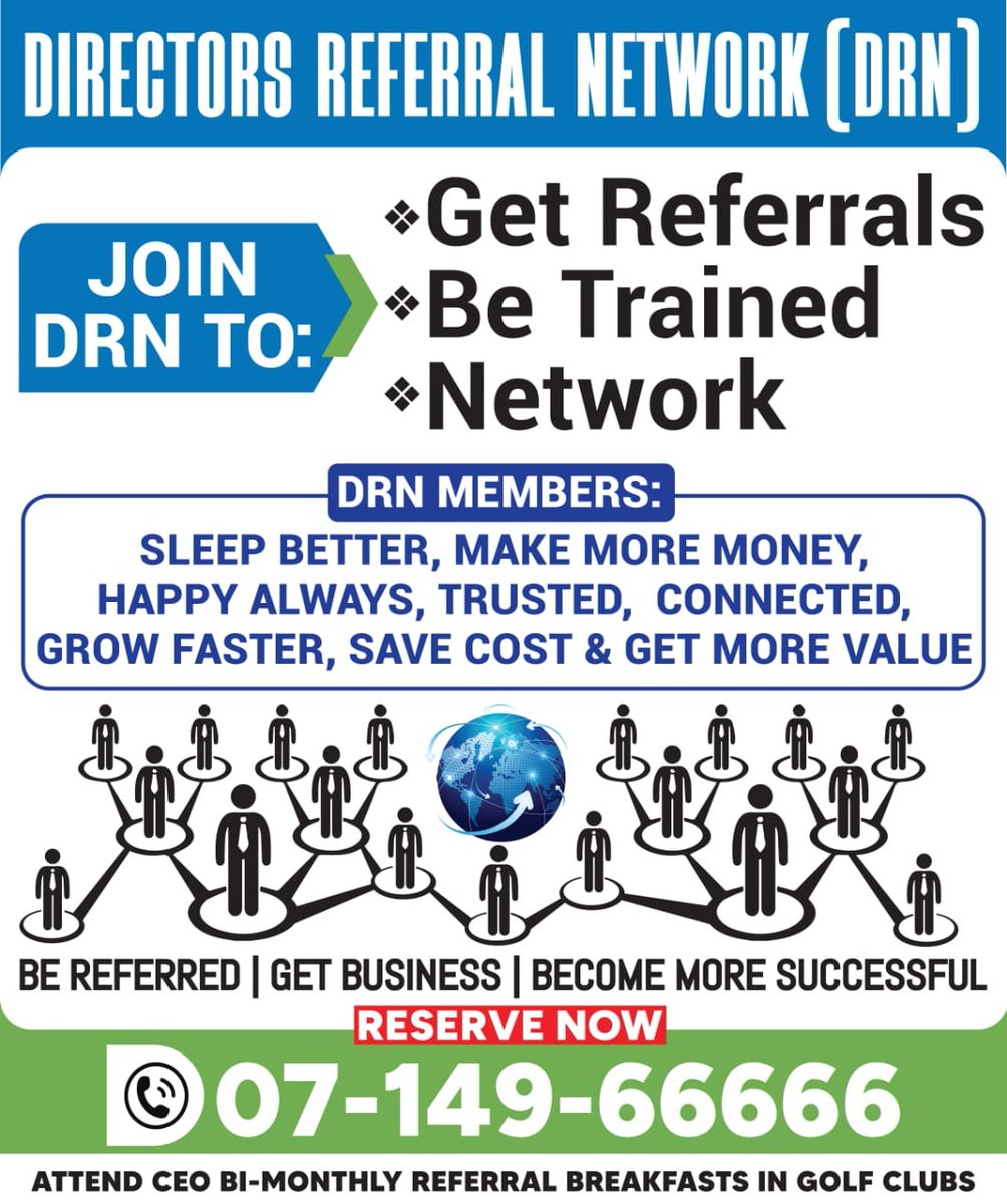 You don't need a face  to build trust. You need a voice that delivers clarity, consistency, and conviction.
Follow <a href="/drn_kenya/">Directors Referral Network</a> 

#BrandBuilding #Leadership #BusinessGrowth