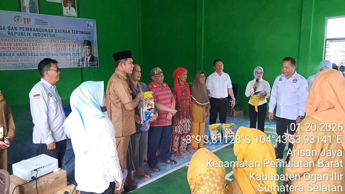 Yuharsyah1's tweet photo. Semarak #HDN2026BaktiSosial
#BangunDesaBangunIndonesia
#DesaTerdepanUntukIndonesia
@prabowo
@YandriSusanto
@ArizaPatria
@desapenusantara
@bpsdmkemendesa
#DesaBerjaya
#TPPSumsel https://t.co/dz7Bo4SHs9