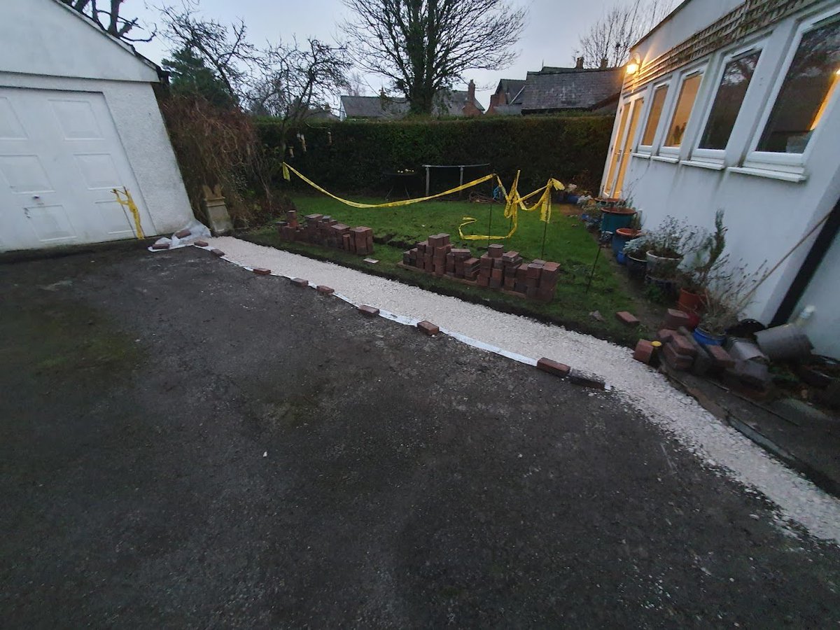 Intellland's tweet photo. New driveway job started https://t.co/mdMuBJe09b