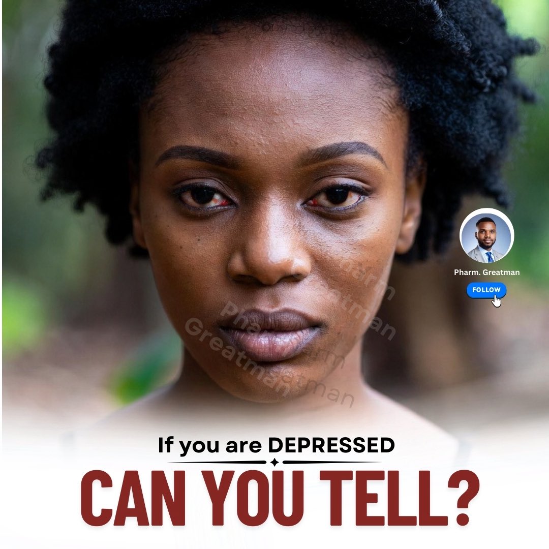 OGreat6's tweet photo. How to know you’re depressed and what to do

Feeling sad once in a while is normal. Depression is different. It lasts longer and affects how you think, feel, and function every day.

This is how to know you may be depressed

Check my comment below 👇🏾 https://t.co/PmbCyHmK2i