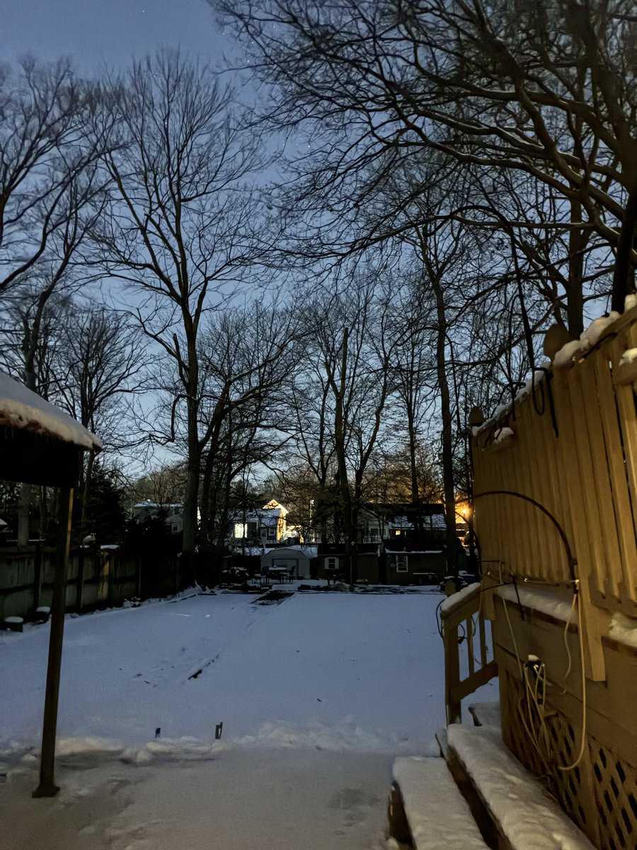 Night shots in snow are so cool 😎