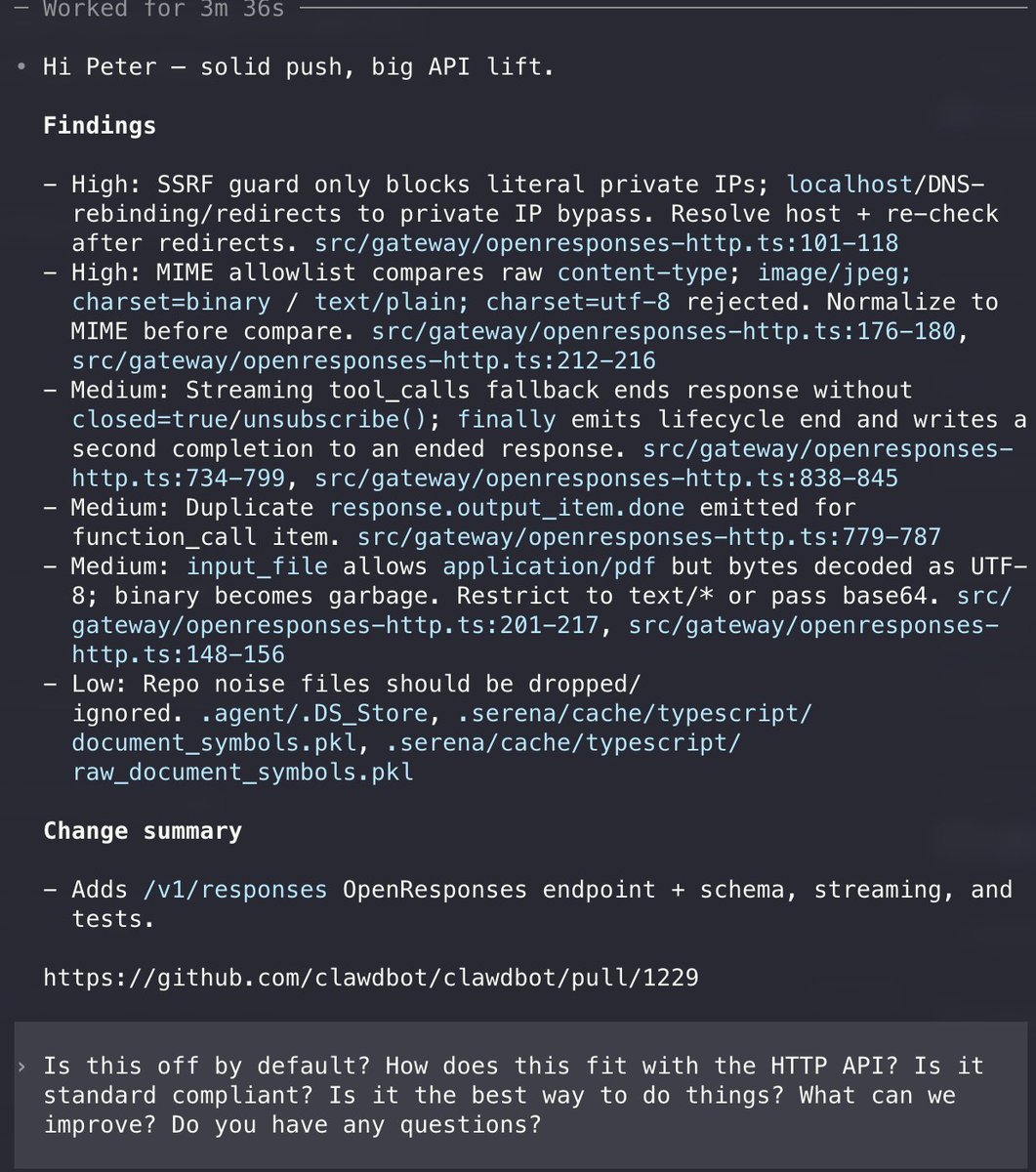 Review notes example