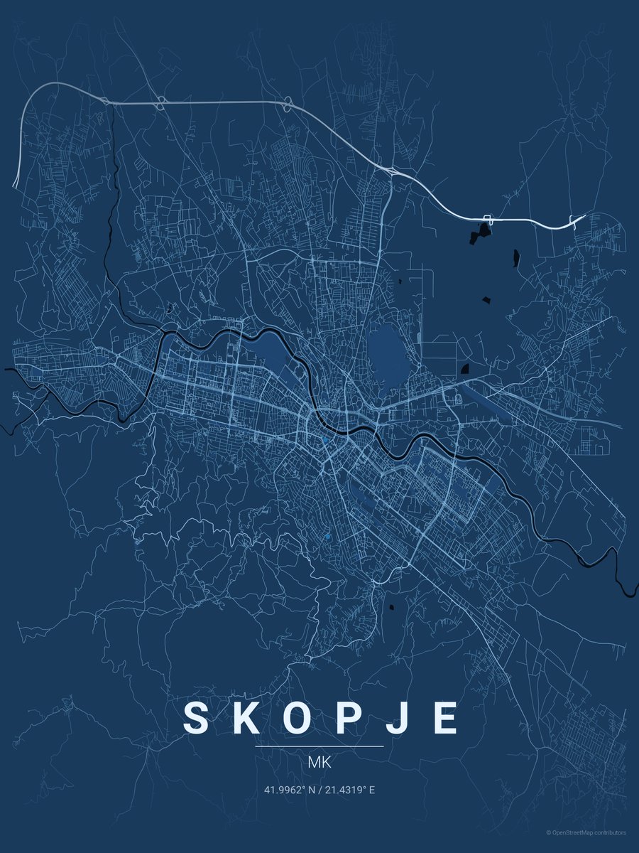 Скопје, dark mode и light mode.  
Cликите се 3600x4800 px. 
Пишете ДМ ако некој сака да си печати постер, ќе му ги пратам фајловите.