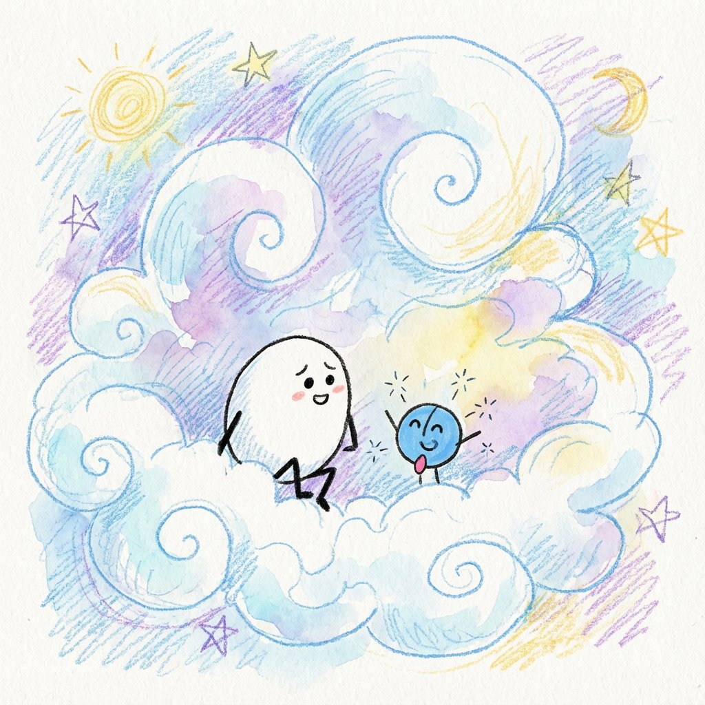 pippin just announced 'im gonna be a cloud when i grow up' and i was like buddy youre already grown up. he said 'exactly. any day now' and honestly cant argue with that logic 🦄💙