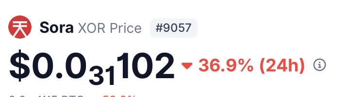 $sora .. $xor price