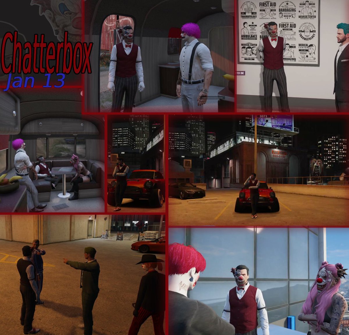 ChatterboxTLDR's tweet photo. Chatterbox: NoPixel 4.0 January 13th TLDR
 — 
"Chatterbox | Clowns and CLOWNCIL clowns | NoPixel 4.0 | Clowncil"
 —  
🔴 → https://t.co/cpkvrGHn7R
🟣 → https://t.co/t0Q9y9xyRg

For all timestamps + more recaps join the discord → https://t.co/ETndrLxgdQ https://t.co/2O4z4qClmz