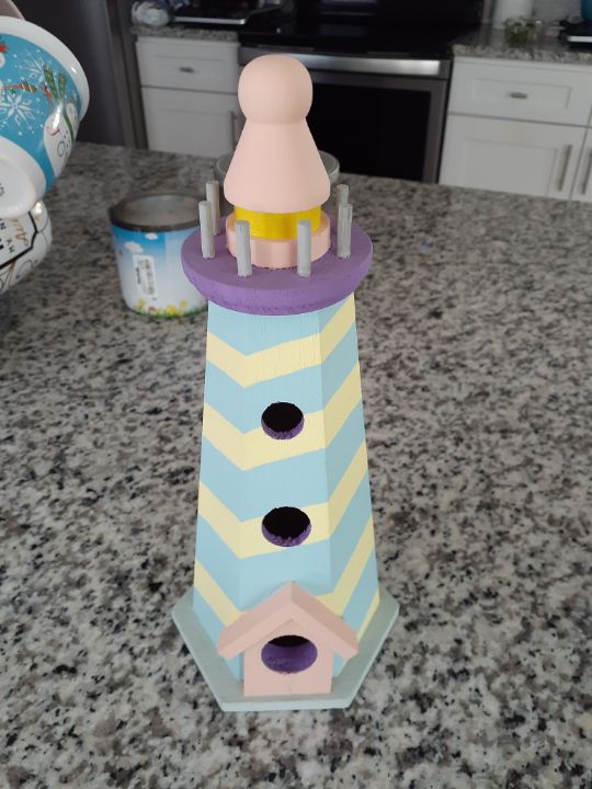 LucysMultiverse's tweet photo. Art of the Day! "Hand painted birdhouse.". Buy at: https://t.co/FkwO0yAcSF https://t.co/ApFSyrWwfq