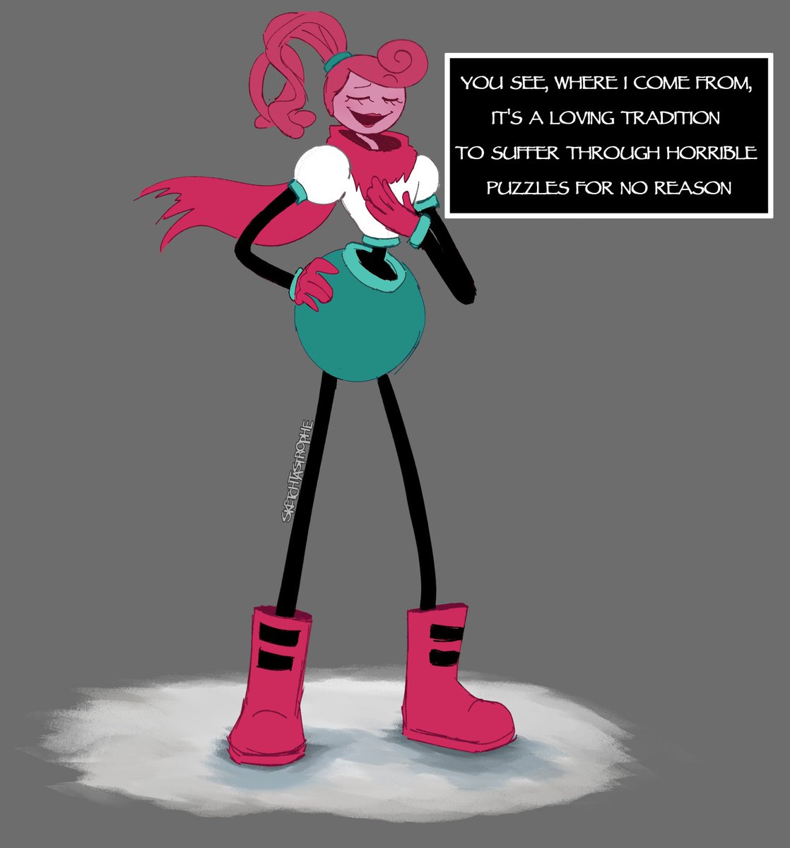 that time i drew mommy longlegs as papyrus 
(lowk they have a lot of similarities though)
#fanart #art #PoppyPlaytime #mommylonglegs #PoppyPlaytimefanart