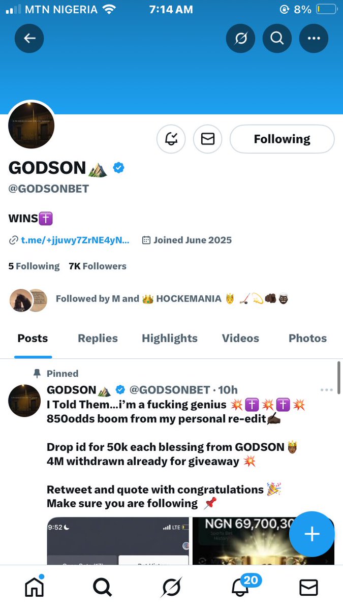 iam_raphcarter's tweet photo. Done @GODSONBET 

9078484883
Opay https://t.co/f9cb0zXrt6