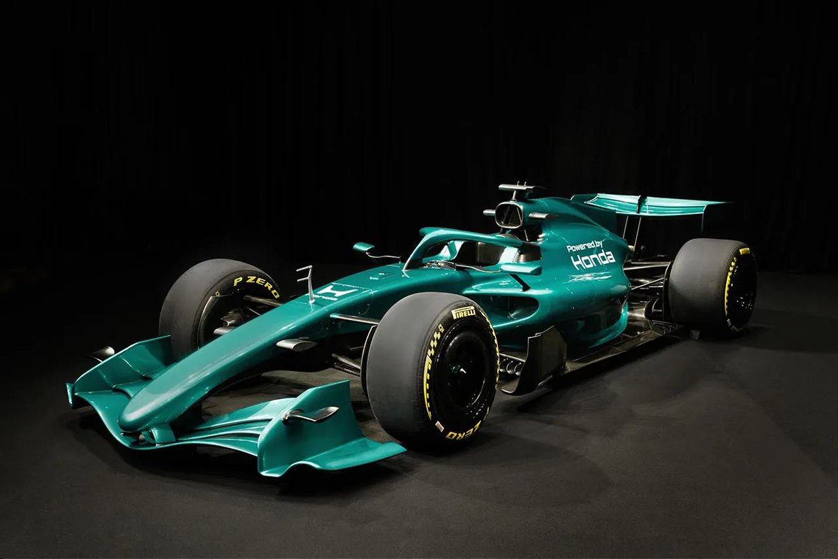 AstonMartinBRF1's tweet image. [🚨] ÚLTIMAS NOTÍCIAS! 

Honda também divulga uma maquete com o novo modelo da F1 2026 e seu novo logotipo que estará estampados  nos carros da Aston Martin.