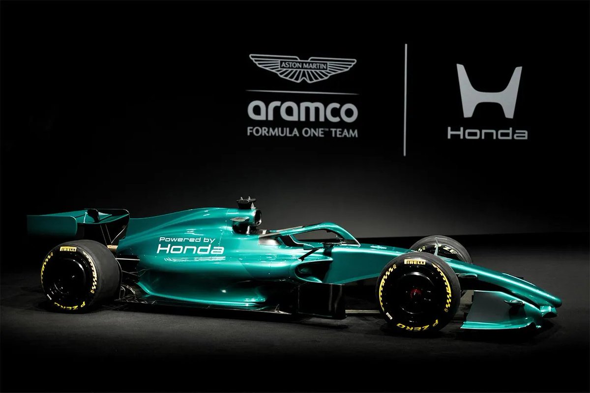 AstonMartinBRF1's tweet image. [🚨] ÚLTIMAS NOTÍCIAS! 

Honda também divulga uma maquete com o novo modelo da F1 2026 e seu novo logotipo que estará estampados  nos carros da Aston Martin.