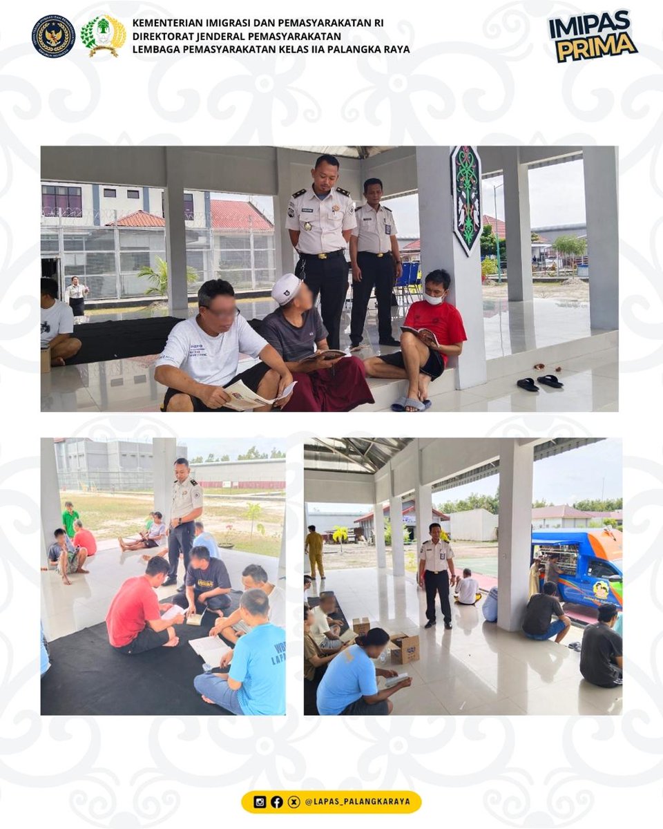 Tingkatkan Minat Baca, Mobil Perpustakaan Keliling Hadir Di Lapas Palangka Raya

#kemenimipas
#Ditjenpas
#pemasyarakatan
#guardandguide
#DitjenpasKalteng
#IPutuMurdiana
#infoimipas
<a href="/kemenimipas/">Kementerian Imigrasi dan Pemasyarakatan Republik I</a>
@kemenimipas_story
@diary_kemenimipas
<a href="/galeri/">galeri</a>.kemenimipas
@kanwilditjenpaskalteng