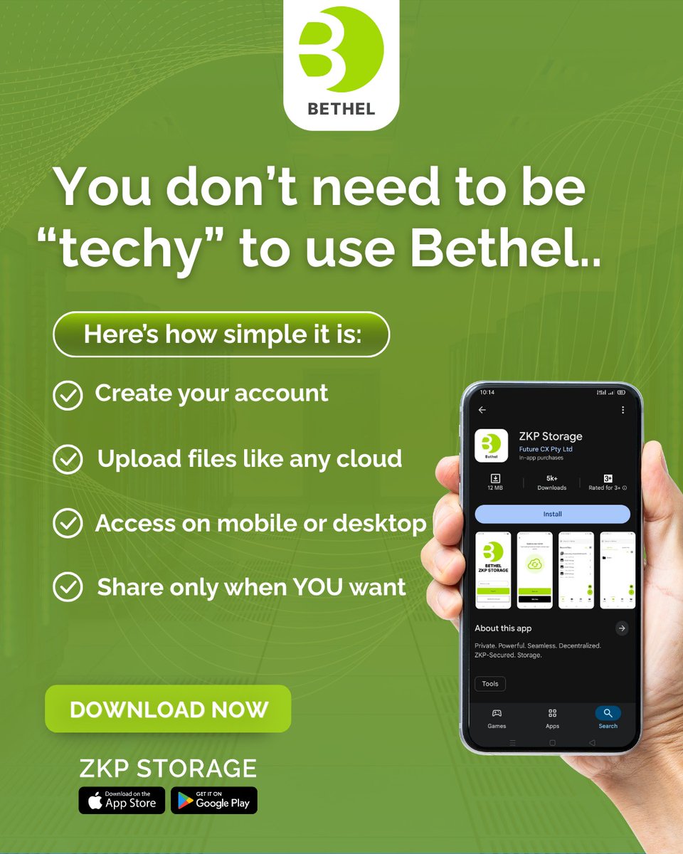 You don’t need technical knowledge to protect your data. You just need the right tool.

With Bethel, secure storage feels familiar, intuitive, and easy to use from day one.
No complicated setup. No learning curve. Just a private cloud that works the way you expect it to.

Because