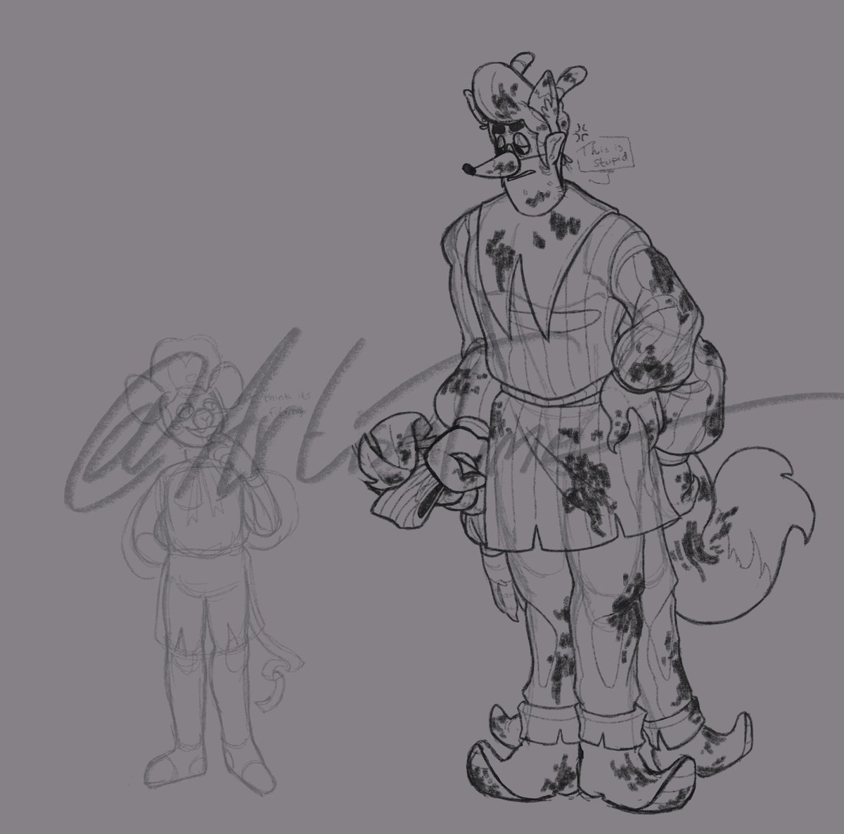 ArtismTime's tweet image. Old unfinished piece I was working on when the update came out. I draw Howdy differently now.. (Throws and runs as well as a marshmellow could) 

#welcomehomepuppetshow #welcomehomefanart #whtwt #wallydarling #howdypillar #welcomehomeupdate