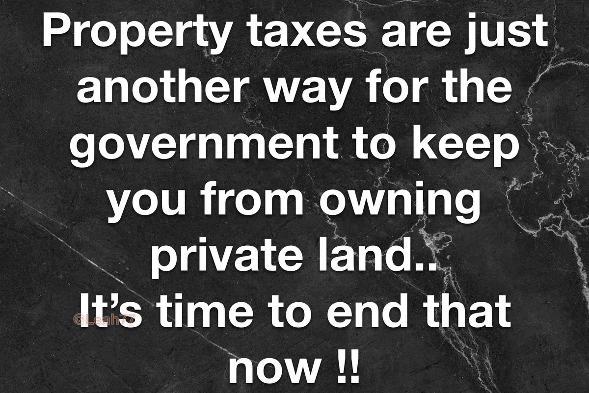 Time to end property taxes..