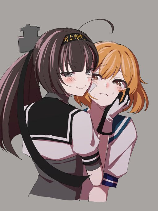 頂き物+お礼絵紹介! 能美ナミさん(@ No_Mi_Nami)より森永 鉄分プラス 1日分の鉄分 プルーン+グレープ 24本入りを頂きました お馴染み?だけれど意外とレア?な正統ラブラブしてるっぽい秋月朧でお返し～ ありがとうございます～!