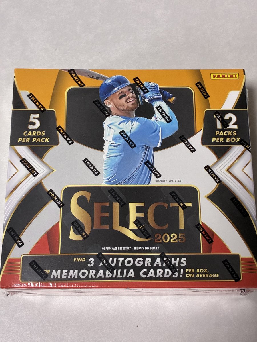 stereo86351's tweet image. 2025 Panini Select 開封しました！

Nick Kurtz Patch Auto /35 Blue Prizm
Darren Baker Auto
Carson Benge Patch

ニックカーツのパッチオート😆
Donrussでもオート引けたのでPanini製品のほうが相性いいかも😙
裏面はほぼ傷有カードばかりでしたが表面のデザインは👍