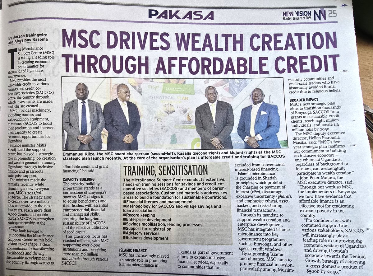 The Microfinance Support Centre Ltd tweet media