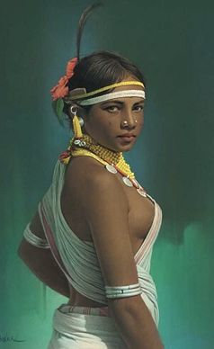 TheMatriarchX's tweet photo. 𝐍𝐚𝐝𝐚𝐥 #𝟐𝟏𝟑𝟑. 𝐒𝐨𝐮𝐭𝐡 𝐀𝐬𝐢𝐚, 𝐜. 𝟏𝟗𝟒𝟎𝐬. "𝐓𝐡𝐞 𝐒𝐭𝐮𝐝𝐢𝐨 𝐓𝐡𝐚𝐭 𝐑𝐞𝐟𝐮𝐬𝐞𝐝 𝐓𝐨 𝐄𝐫𝐚𝐬𝐞."

They draped her in silk. Gold at her throat. Feather in her crown. White fabric wrapped careful round her chest.

Studio portrait. Colonial gaze. Paint-backdrop green.

The photographer posed her. The empire taught her shame. But look at her face — she stares back. Unbroken. 💫👑

Her grandmother wore less. Her mother wore less. For centuries.

Then came the laws. The cloth mandates. The "civilizing" missions that measured morality in inches of covered skin.

Modesty was never hers to learn. It was theirs to enforce.

Every wrapped breast in these studio portraits is a record of colonial violence dressed as virtue. 🔥