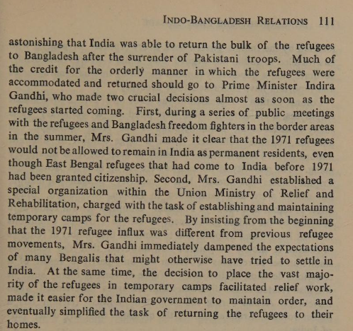 viprabuddhi's tweet image. Fun Fact:

&amp;gt; Iron Lady Indira Gandhi sent back all the Hindu refugees forcibly even after they were begging her for shelter fearing religious persecution

&amp;gt; 80-90% of the refugees that came to India were Hindus.

&amp;gt; She also created special camps for Kanglus because she feared…