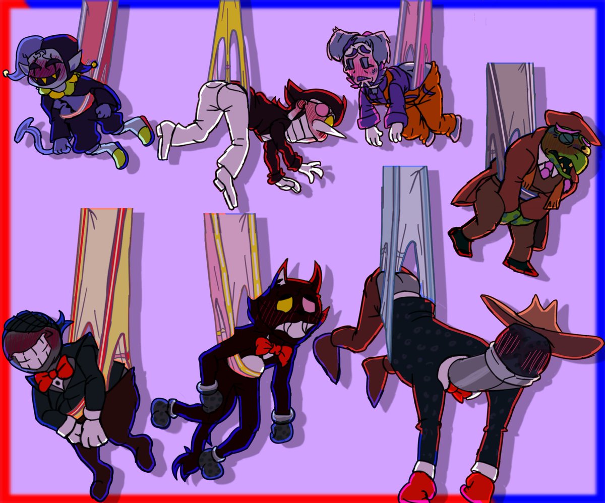 Those with the freedom wedgie
The shadow crystal holders and or the one with the freedom leitmotif all wedgied in one place, this the firs time in my life I add so many characters in one piece, what do you think?