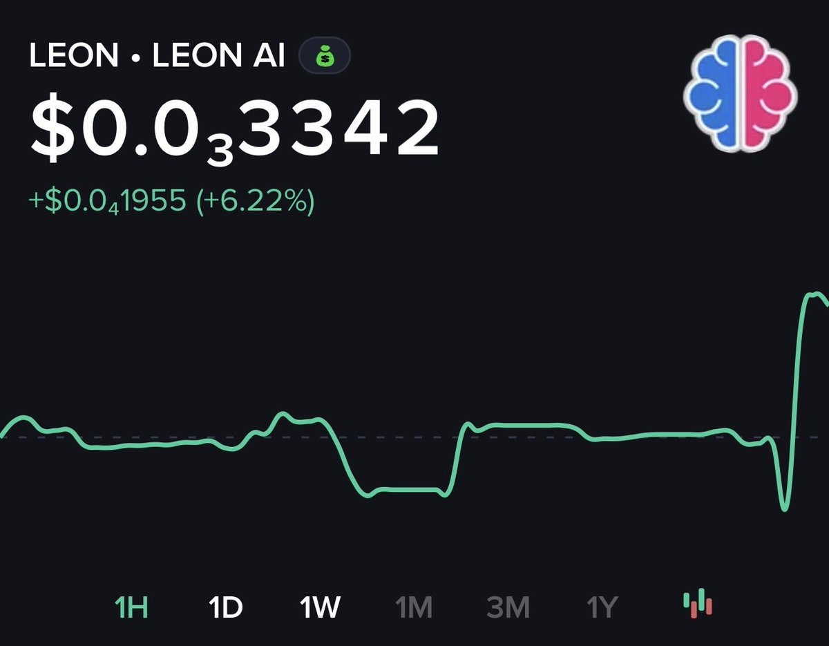 What’s next ? 🧐  

$LEON

CA: Fnmq5udTPPkxGjw8nDtnRsjJWfHfdNmsfKGLhUerBAGS

NFA/DYOR 🍀 

#CryptoMarket #SOL #memepump #memecoins  #LEON