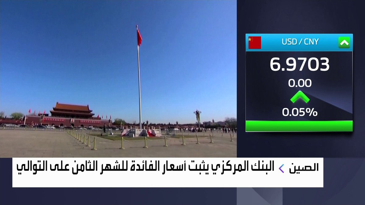 البنك المركزي الصيني يثبت أسعار الفائدة للشهر الثامن على التوالي افتتاح الأسواق _Business 