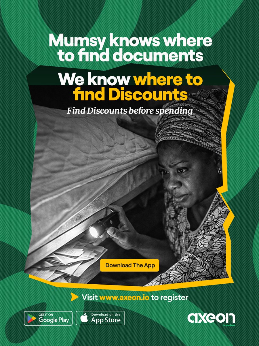 axeon_io's tweet image. Mumsy didn’t search, she just knew. That’s Axeon.
We know where the discounts are. 

Visit axeon.io/register to find discounts, everywhere you go!

#axeon #discounts