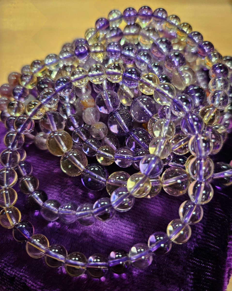 Wear Ametrine:
* to bring inspiration &amp; creativity 
* to overcome obstructions, prejudice, &amp; ignorance
* to help release tension
* to bring peace &amp; tranquility
* Wear ametrine on your left wrist to bring inspiration &amp; creativity; &amp; on your right wrist to release tension.
💜💎💛