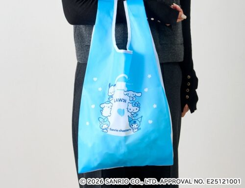 ローソン50周年「サンリオ」コラボ！ブルーバージョンのエコバッグ