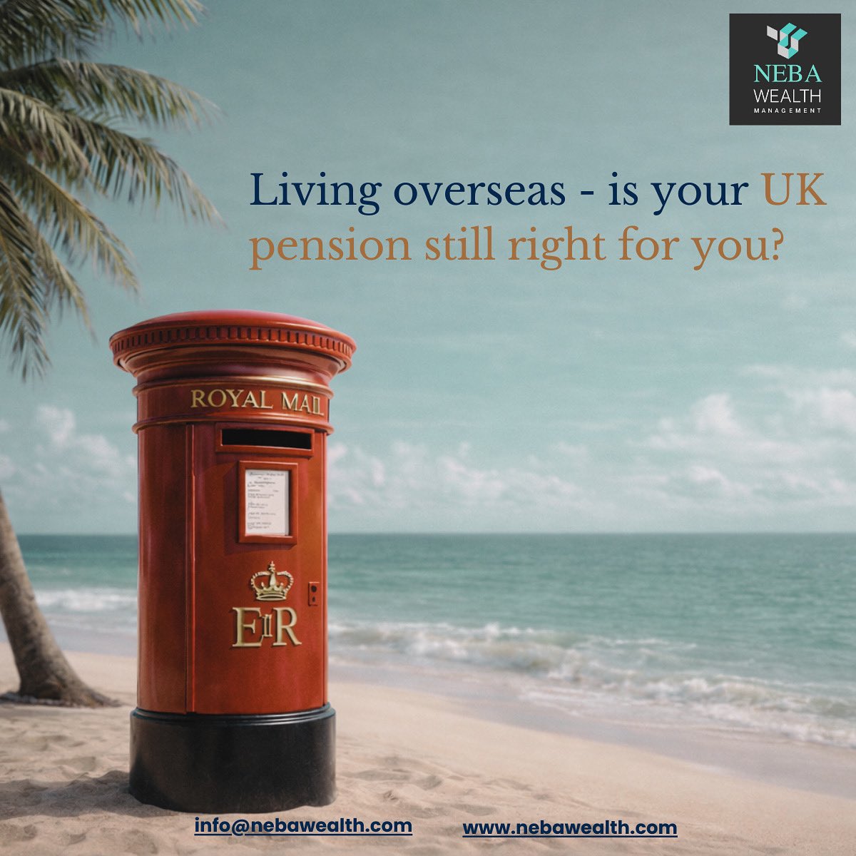 NebaWM's tweet photo. Living overseas? 🌍 Is your UK pension still right for you?
Tax, currency and structure matter. UK | SIPP | ROPS/QROPS
NEBA Wealth Management – cross-border pension planning. 🌐 https://t.co/gd1d9OggkY 📩 partnership@nebawealth.com https://t.co/yuvJCi51dO