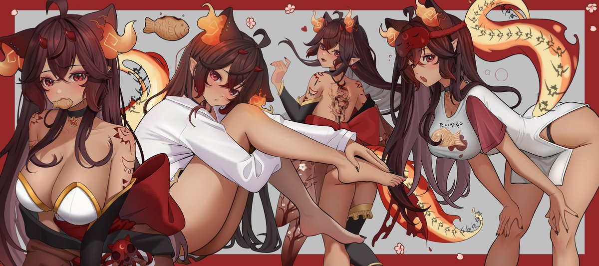 Do you like Hellcat &amp; Dragon girls? What about a hybrid ;) 🔥🐉
#LuiInks | 🎨 <a href="/Layunaartt/">Layuna</a>