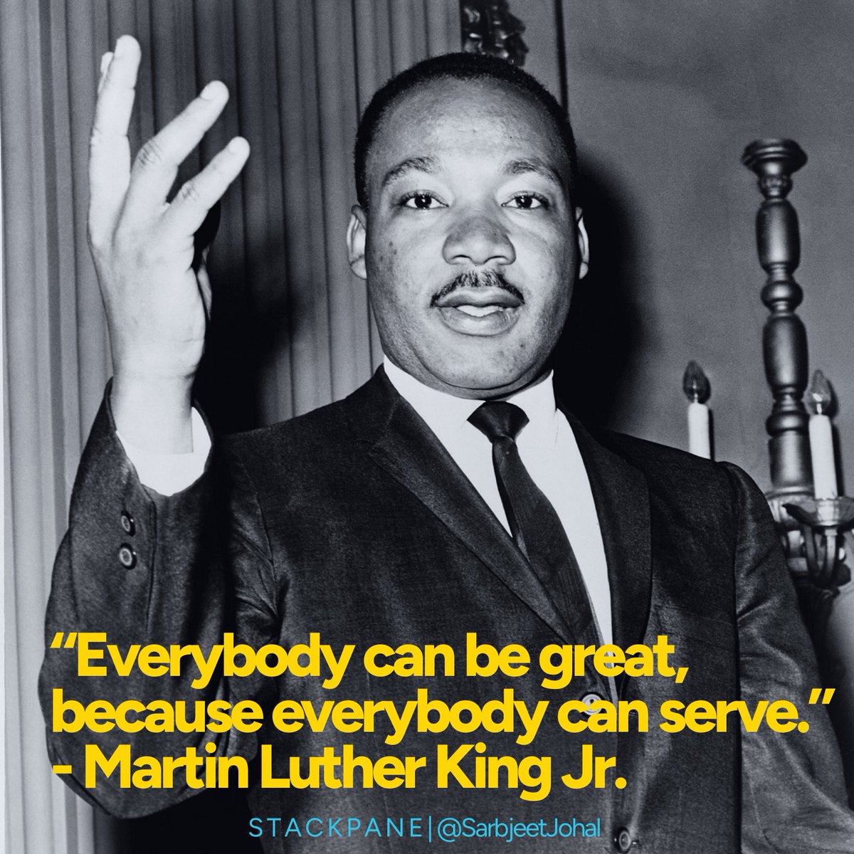 sarbjeetjohal's tweet image. "Eerybody can be great, because everybody can serve." - Martin Luther King Jr. 

Remembering a great American! 

#MLKDay