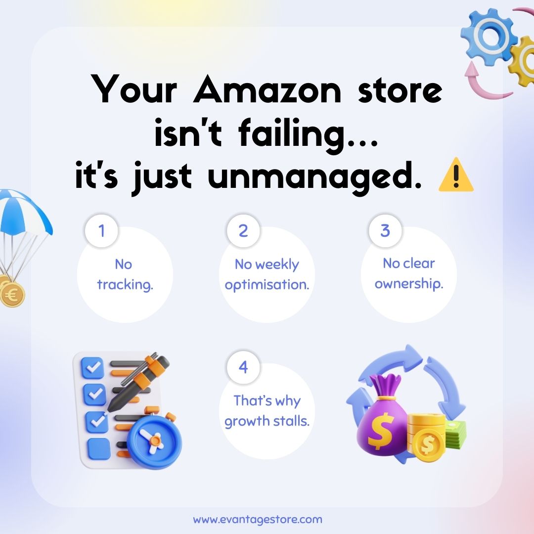 evantagestore's tweet photo. Amazon stores don’t need more tools.
They need active management.
Evantage becomes your Amazon growth team 🚀

DM us to get started.
🌐 https://t.co/sUH6AdC2ns

#AmazonManagement #EcommerceGrowth #AmazonExperts #EcommerceGrowth #EvantageStore #SellOnAmazon #AmazonSellerUSA https://t.co/yGdJhX0dBd