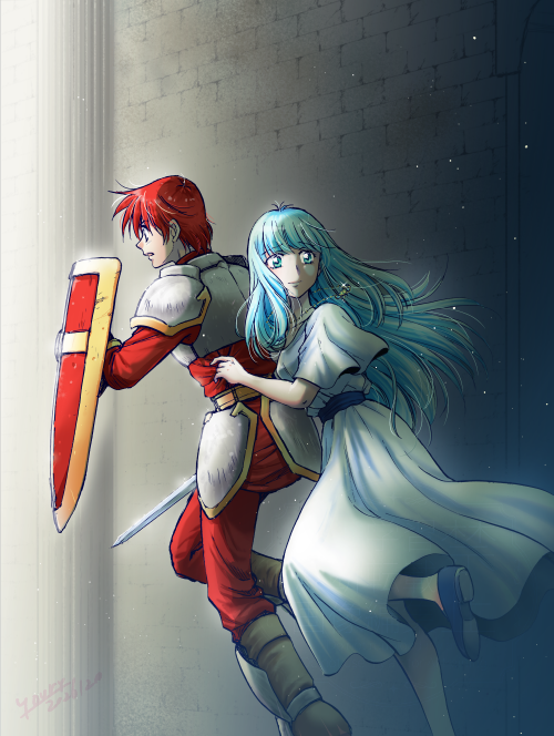 イース1　神殿の牢から脱出するフィーナ